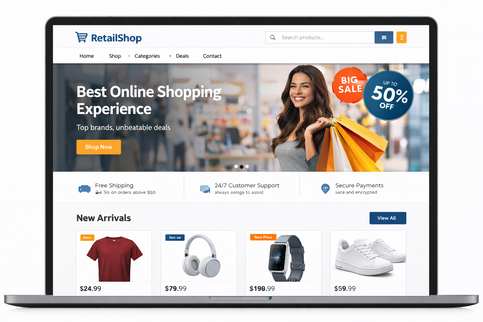 E-Commerce Website for Retail Client – USA